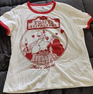 Disney Adult Lady And The Tramp Tee Xl